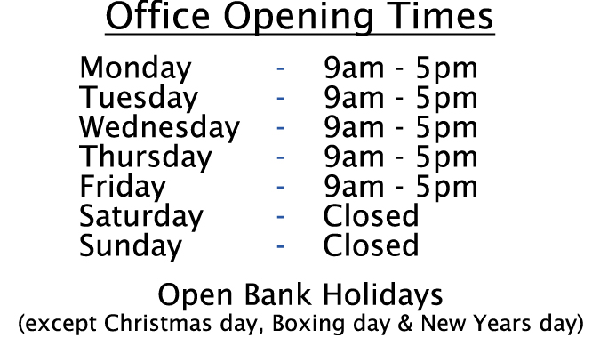 Cold Store Opening times